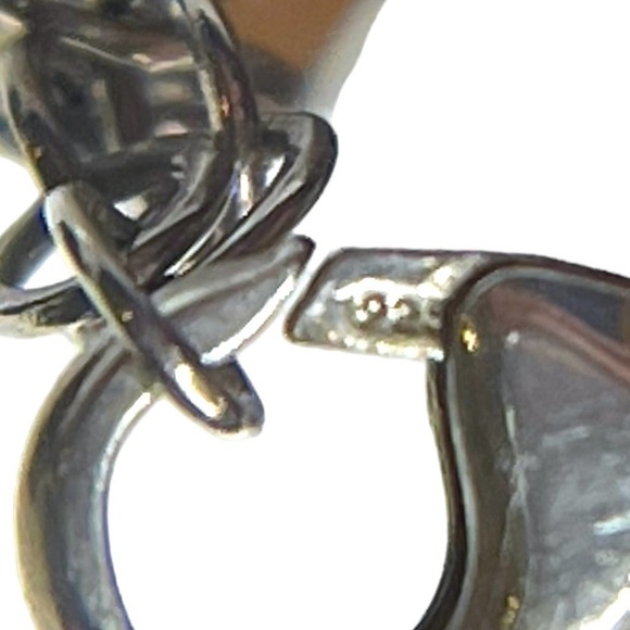 Emily Ray Demi-Parure Earrings Necklace 925 Silver Glass Bicone Beads Signed - Picture 12 of 12